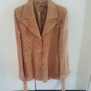 Arden B leather tan jacket